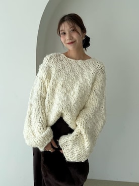 「アイテム（その他ヘアアクセサリー）」を使った、emmiさん（レディース・163cm）の秋コーディネート