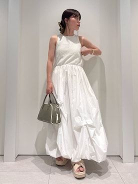 「アイテム（ルームウェア）」を使った、emmiさん（レディース・154cm）の夏コーディネート