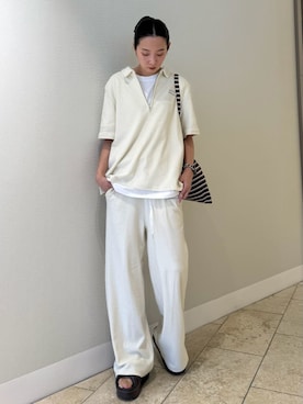 「アイテム（その他ヘアアクセサリー）」を使った、emmiさん（レディース・165cm）の夏コーディネート