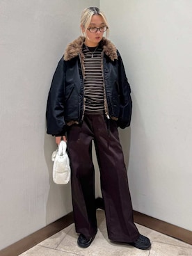 「emmi（エミ）のアイテム」を使った、emmiさん（レディース・165cm）の秋コーディネート