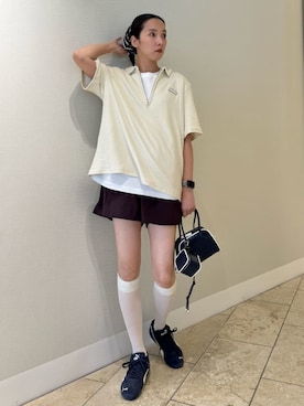 「アイテム（その他ヘアアクセサリー）」を使った、emmiさん（レディース・165cm）の夏コーディネート