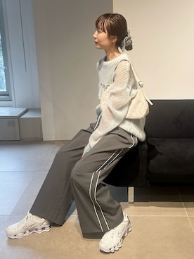 「アイテム（その他ルームウェア）」を使った、emmiさん（レディース・161cm）の秋コーディネート