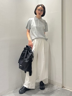 「アイテム（バックパック/リュック）」を使った、emmiさん（レディース・160cm）の夏コーディネート