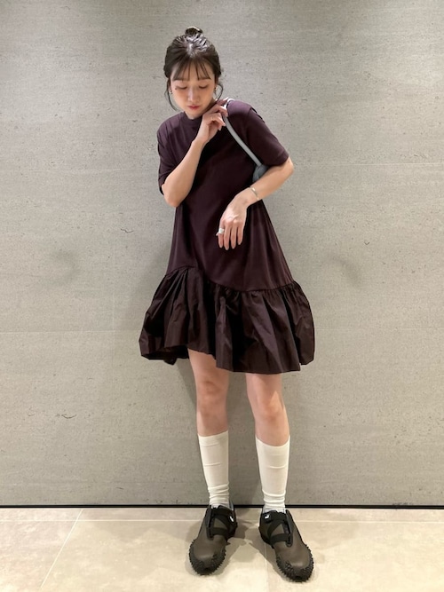 セール】カットドッキングミニワンピース（ワンピース）｜emmi