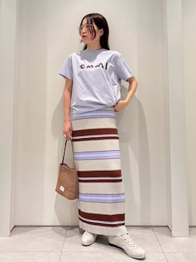 「emmi（エミ）のアイテム（トップス）」を使った、emmiさん（レディース・154cm）の春コーディネート