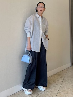 「アイテム（ルームウェア）」を使った、emmiさん（レディース・165cm）の夏コーディネート