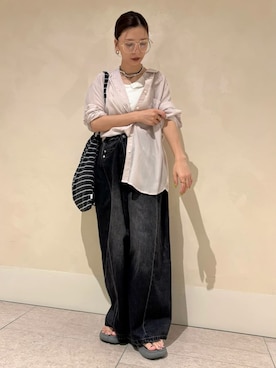 「PAES（ペイズ）のアイテム」を使った、emmiさん（レディース・154cm）の夏コーディネート