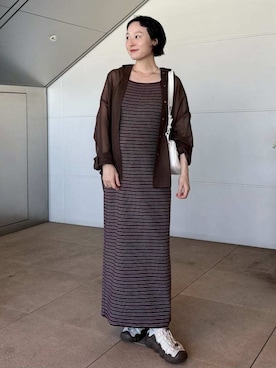 「HUNTER(ハンター)のアイテム」を使った、emmiさん(レディース・153cm)の夏コーディネート