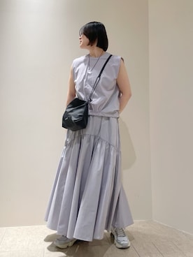 「ASICS（アシックス）のアイテム」を使った、emmiさん（レディース・162cm）の夏コーディネート