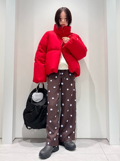 クロップドフォルムダウンコート（ダウンジャケット/コート）｜emmi