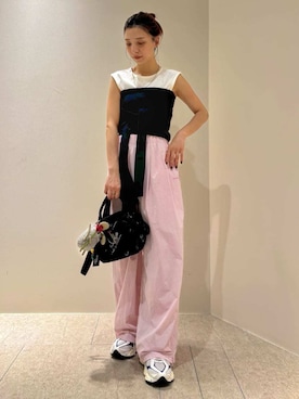 「アイテム（ピアス（両耳用））」を使った、emmiさん（レディース・154cm）の夏コーディネート