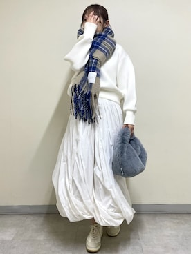 「emmi（エミ）のアイテム（ワンピース）」を使った、emmiさん（レディース・165cm）の冬コーディネート