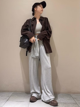 「asics」｜emmiさん（レディース・163cm）の秋コーディネート
