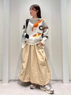 「emmi（エミ）のアイテム」を使った、emmiさん（レディース・154cm）の冬コーディネート