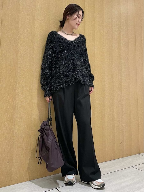 セール】フェザーラメニットプルオーバー（ニット/セーター）｜emmi