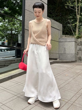 「PUMA（プーマ）のアイテム」を使った、emmiさん（レディース・153cm）の夏コーディネート