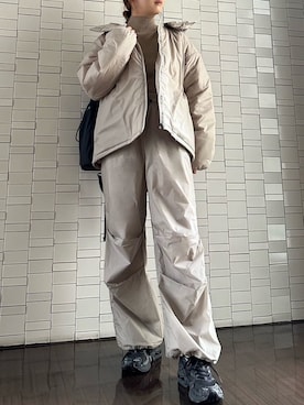 「アイテム（アウトドア/スポーツ）」を使った、emmiさん（レディース・157cm）の秋コーディネート