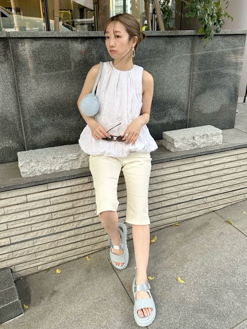 emmi（エミ）の「【emmi atelier】裾バルーンTシャツワンピース