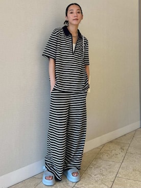 「バッグ」｜「アイテム（アクセサリー）」を使った、emmiさん（レディース・165cm）の夏コーディネート