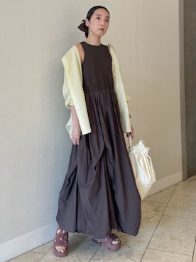 「アイテム（ルームウェア）」を使った、emmiさん（レディース・165cm）の夏コーディネート
