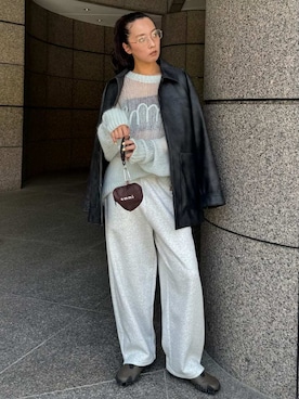 「アイテム（ブルゾン）」を使った、emmiさん（レディース・165cm）の秋コーディネート