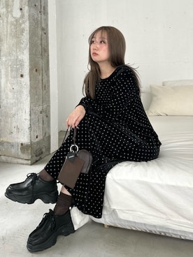 「emmi（エミ）のアイテム」を使った、emmiさん（レディース・157cm）の秋コーディネート