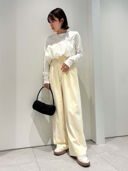 トクコプルミエヴォル　パンツ 23AW＊Wings掲載＊【ウォッシャブル】ウールミルドセミワイド