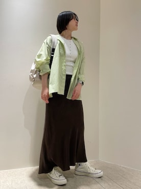 「CONVERSE（コンバース）のアイテム」を使った、emmiさん（レディース・162cm）の夏コーディネート