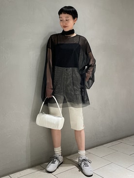 「PUMA（プーマ）のアイテム」を使った、emmiさん（レディース・153cm）の冬コーディネート