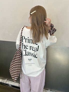 「アイテム（その他ヘアアクセサリー）」を使った、emmiさん（レディース・157cm）の夏コーディネート