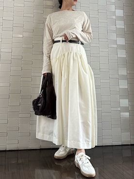 「アイテム（エコバッグ/サブバッグ）」を使った、emmiさん（レディース・157cm）の秋コーディネート