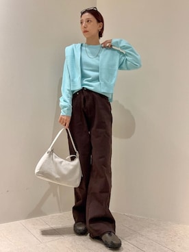 「アイテム（ルームウェア）」を使った、emmiさん（レディース・154cm）の秋コーディネート