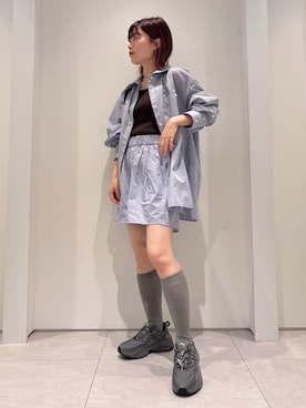 「PUMA（プーマ）のアイテム」を使った、emmiさん（レディース・154cm）の夏コーディネート