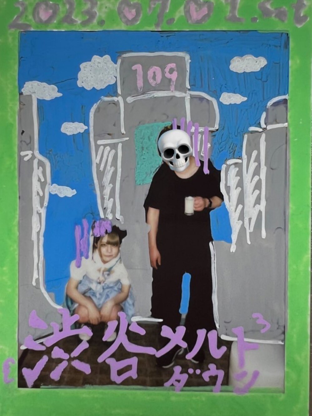 「夏コーデ、大人コーデ、ビッグシルエット、服好きな人と繋がりたい、お洒落さんとつながりたい、SHIBUYAMELTDOWN」｜「Yohji Yamamoto POUR HOMMEのアイテム（Tシャツ/カットソー、ブラック系）」を使った、シマダマコトさん（メンズ・172cm）の夏コーディネートの1枚目の写真