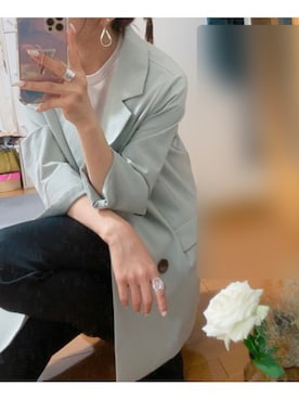 𝕄𝕀ℤ𝕌ℍ𝕆@アラサーちゃんさん（レディース・157cm）の夏コーディネート