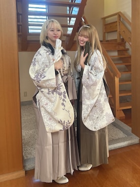 「アイテム（水着/着物・浴衣）」を使った、SOUBIENさん（レディース・155cm）の冬コーディネート