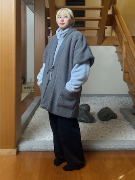 「アイテム（水着/着物・浴衣）」を使った、SOUBIENさん（レディース・160cm）の冬コーディネート