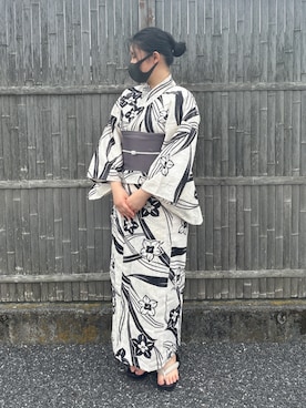 「アイテム（和装小物）」を使った、SOUBIENさん（レディース・156cm）の秋コーディネート