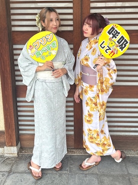 「アイテム（和装小物）」を使った、SOUBIENさん（レディース・164cm）の秋コーディネート