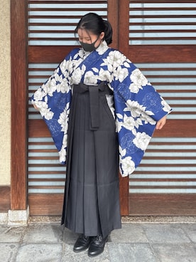 「アイテム（着物）」を使った、SOUBIENさん（レディース・156cm）の秋コーディネート