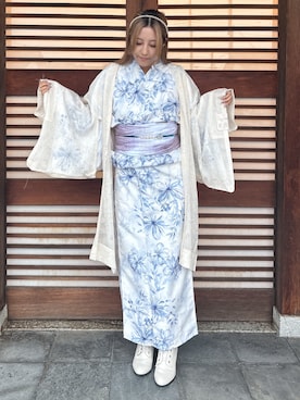 「アイテム（水着/着物・浴衣）」を使った、SOUBIENさん（レディース・164cm）の秋コーディネート