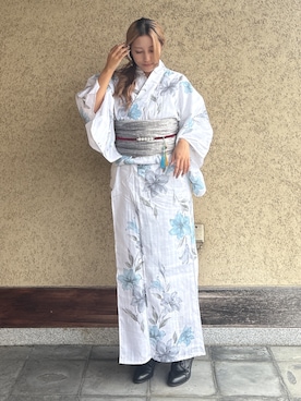 「アイテム（水着/着物・浴衣）」を使った、SOUBIENさん（レディース・164cm）の秋コーディネート