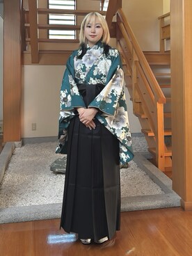 「アイテム（水着/着物・浴衣）」を使った、SOUBIENさん（レディース・160cm）の冬コーディネート