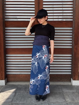 「アイテム（和装小物）」を使った、SOUBIENさん（レディース・154cm）の夏コーディネート