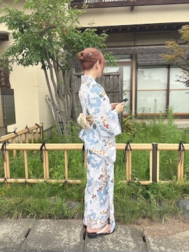 「アイテム（水着/着物・浴衣）」を使った、SOUBIENさん（骨格ウェーブ・レディース・154cm）の夏コーディネート