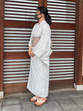 「アイテム（和装小物）」を使った、SOUBIENさん（レディース・156cm）の秋コーディネート