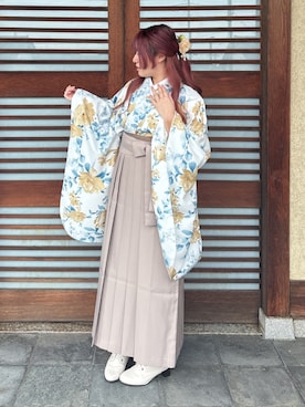 「アイテム（着物）」を使った、SOUBIENさん（レディース・155cm）の秋コーディネート