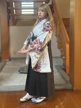 「アイテム（水着/着物・浴衣）」を使った、SOUBIENさん（レディース・155cm）の冬コーディネート