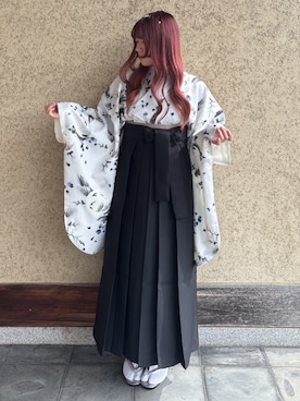 「アイテム（着物）」を使った、SOUBIENさん（レディース・155cm）の秋コーディネート