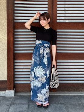 「アイテム（和装小物）」を使った、SOUBIENさん（レディース・154cm）の夏コーディネート